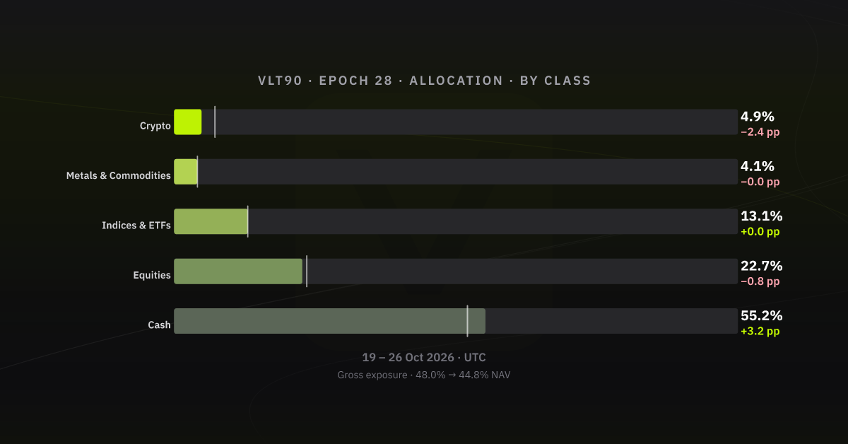 Allocation by asset class, epoch 28