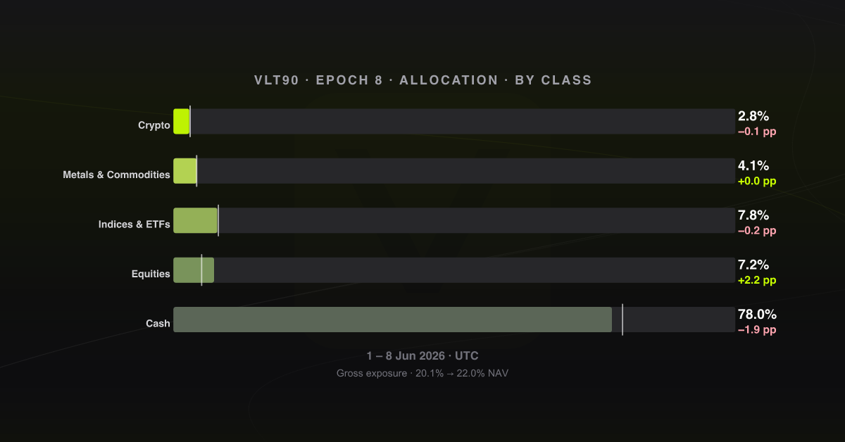 Allocation by asset class, epoch 8